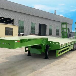 40 – 160 Tons Semi Lowbed Trailer for Sale With Gooseneck & Ramp in Nigeria